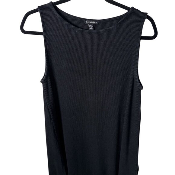 Eileen Fisher Ribbed Knit Tank Top – Black (Size XXS) - Picture 1 of 7